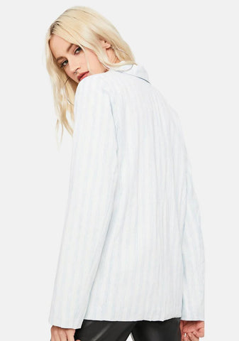 What's The Occasion Striped Blazer