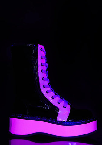 Candy Electric Fusion UV Platform Boots