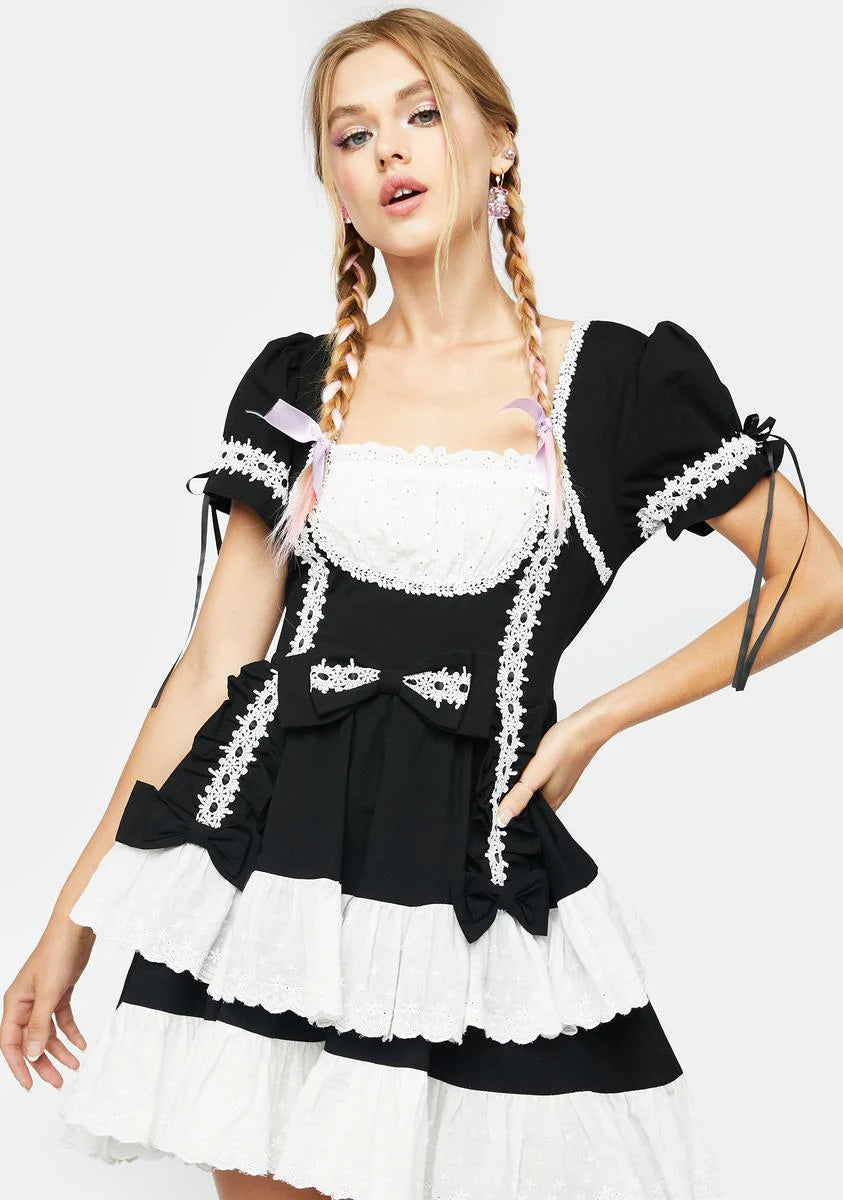 Noir Fancy A Slice Mini Dress