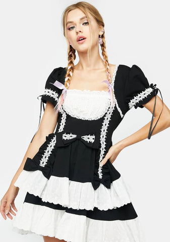 Noir Fancy A Slice Mini Dress