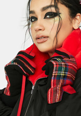 Plaid Gracie Gloves