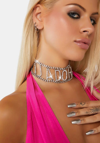 J'Adore Me Rhinestone Choker