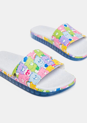 Blue Care Bears Beach Slide Sandals