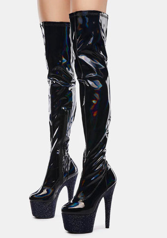 Bejeweled-3000-7 Thigh High Boots