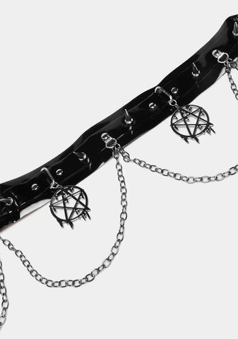 Fear Is Pain Pentagram Belt