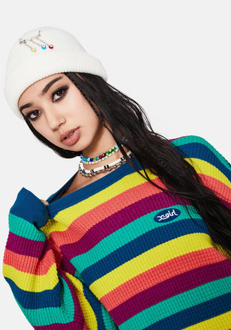 Blanc Bad In Love Ribbed Beanie