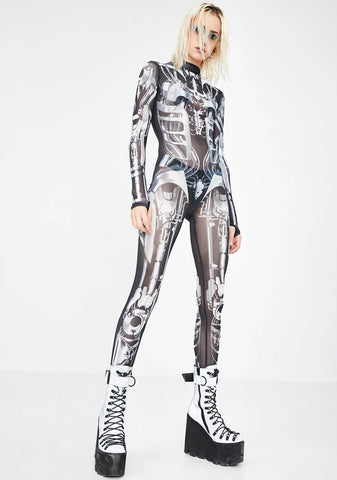 Exx Machina Sheer Catsuit