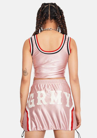 Pink Sport Mini Skirt