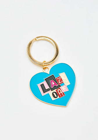 Letter Patch Keychain