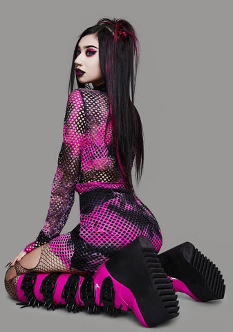 Twisted Sweet Revenge Fishnet Top