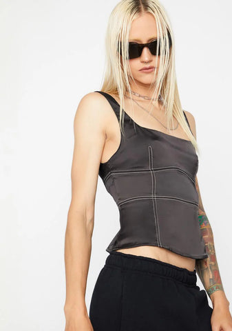 Luna Cherish Me Forever Bustier Crop Tank
