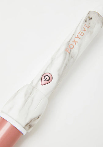 White Marble Rose Gold 32mm Curling Wand