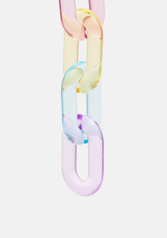 Rainbow Dancer Chain Link Earrings