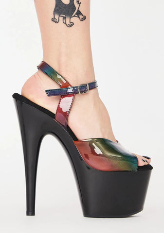 Rainbow Adore-709RBDT Platform Heels