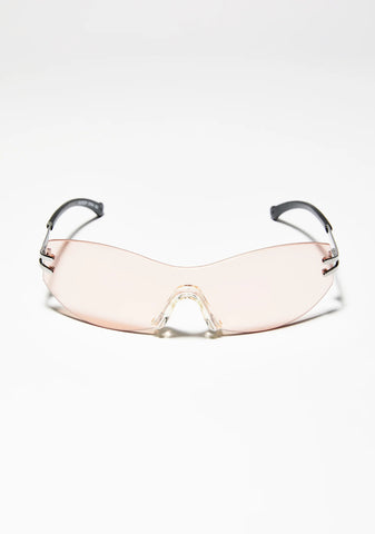Above The Clouds Clear Sunglasses