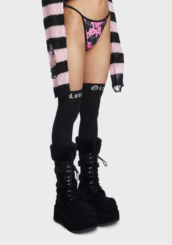 Vampire Kitty Graphic Thong