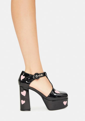 Supermodel Chunky Platform Heels