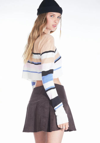 Simple Plans Corduroy Mini Skirt