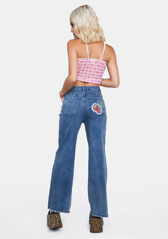Hot Slot Wide Leg Jeans