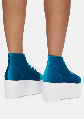 Blue Barletta Platform Sneaker