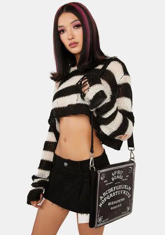 Spirit Board Embossed Shoulder Bag