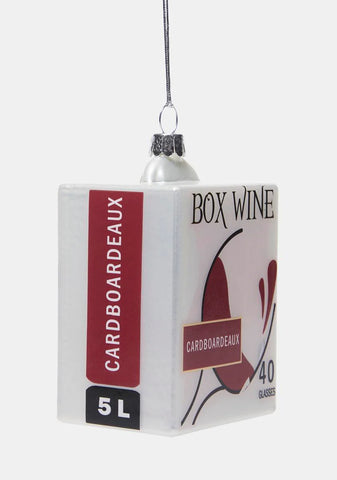 Holiday Cheers Boxed Wine Ornament