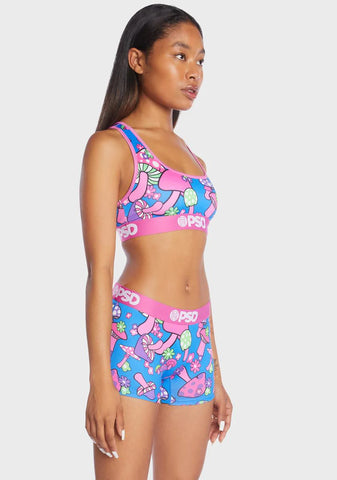 Groovy Shroom Sports Bra