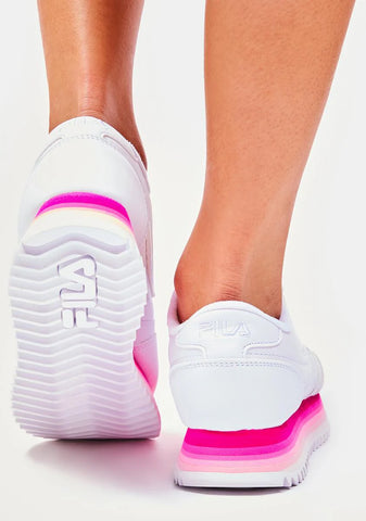 Pink Glow Orbit Stripe Sneakers