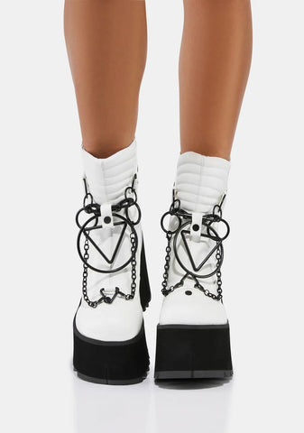 Ritual Chain Platform Boots