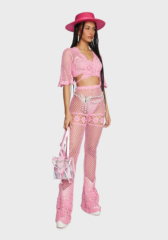 Dream Away Crochet Wrap Top