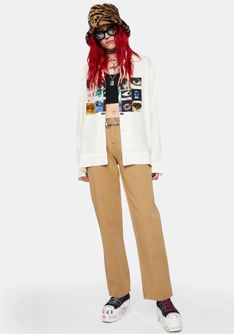 Khaki Unlock It Belted Cargo Pants