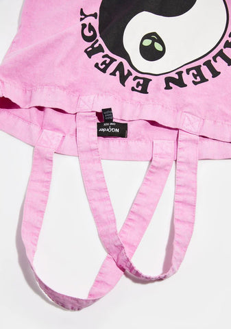 Alien Energy Yin Yang Tote Bag
