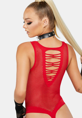 Scarlet Call Me Duchess Fishnet Bodysuit