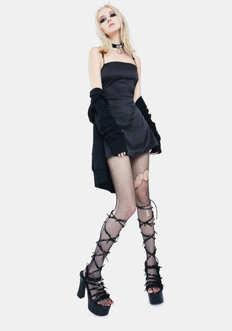 Piercing Through Mini Dress