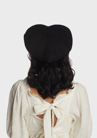 Dark Chivalry Heart Beret