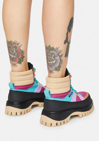 Peace Craft Colorblock Boots