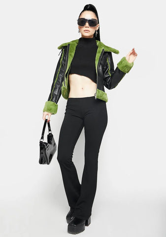 Grinchy Faux Fur Jacket