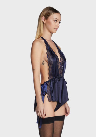 Morning Shadows Satin Romper