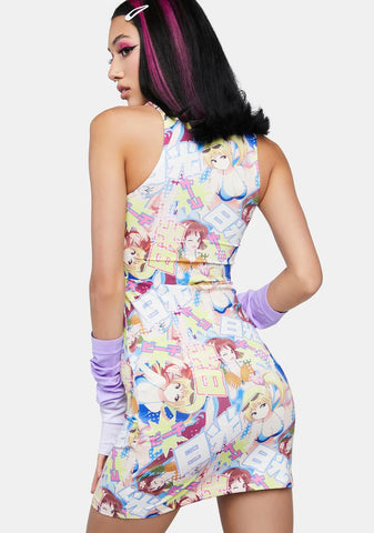 Lace Up Anime Dress
