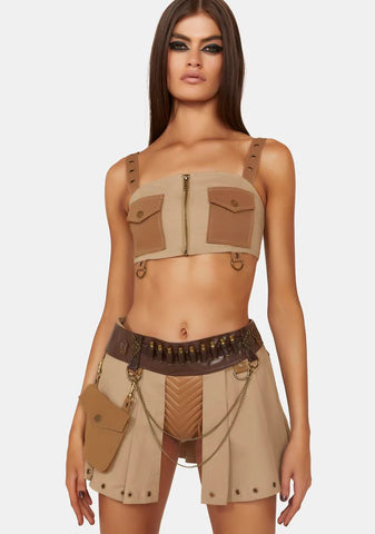 Sand Sparks Vegan Leather Waist Belt
