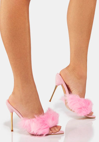 Darling Love Paces Marabou Heels