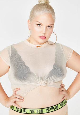 Charmed Miss Ya Knot Sheer Tee