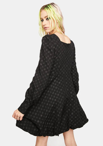 Warning Series Embroidered Dress