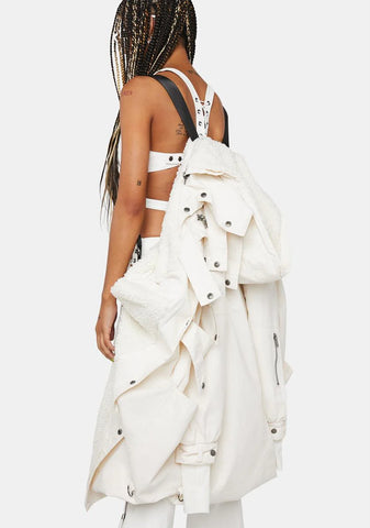 Compression Unisex Convertible Fleece Parka Jacket