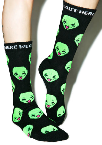 We Out Here Crew Socks