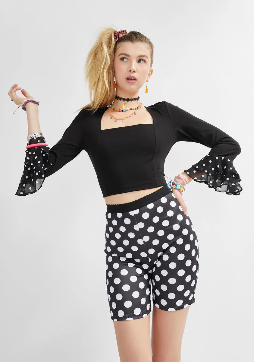 Making It Clear Ponte Crop Top