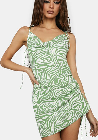 Sinful Smile Zebra Print Mini Dress