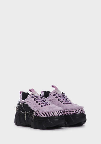 Blackberry Psycho Charm Trainers