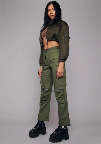 Varsity Player Canvas Cargo Pants