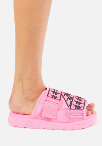 Solid Pink 222 Banda Mitel 1 Sandals